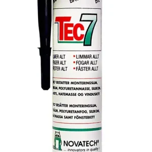 Fri frakt TEC7 Lim 310ml Svart