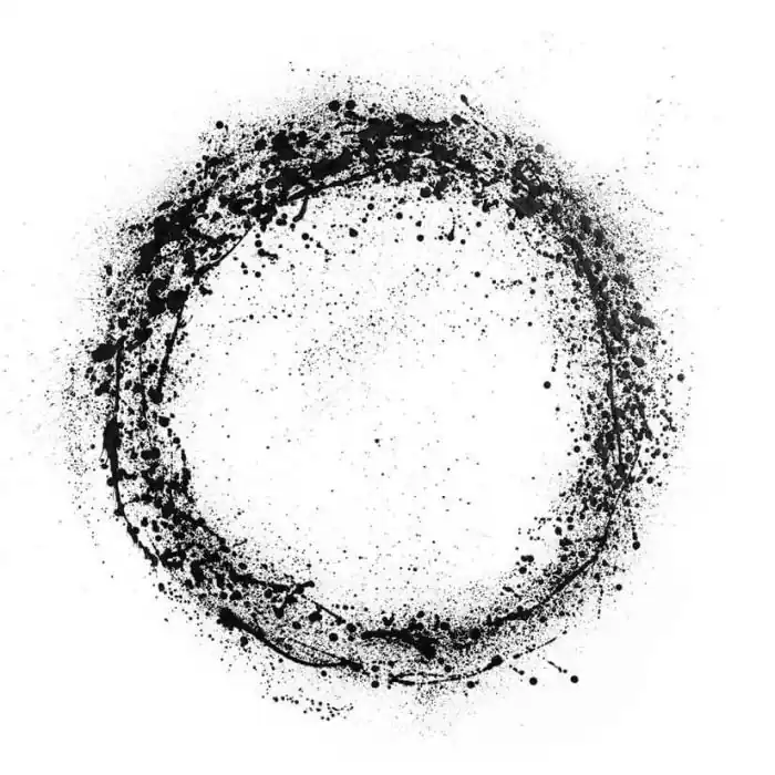 Snabb leverans Circle Splash 120X120 Svart - Hoei - Bonus Möbler