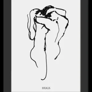 Snabb leverans Hugs 50X70 Svart - Hoei - Bonus Möbler