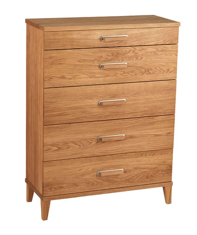 Malva 70 cm 5 lådor Oljad Ek - Oscarssons Möbel - Bonus Möbler Kampanjpris