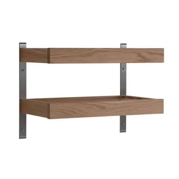 Billig Nadja Vägg 50 cm 2 Plan Lackad Ek - Oscarssons Möbel - Bonus Möbler