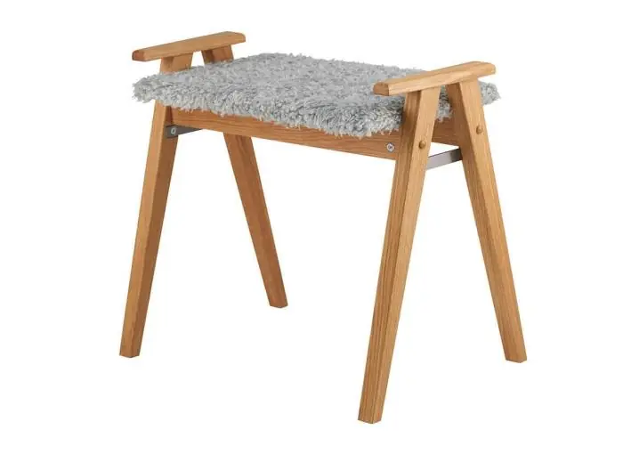 Populärt val Alme Fårskinnslook Ljusgrå Lackad Ek - Oscarssons Möbel - Bonus Möbler