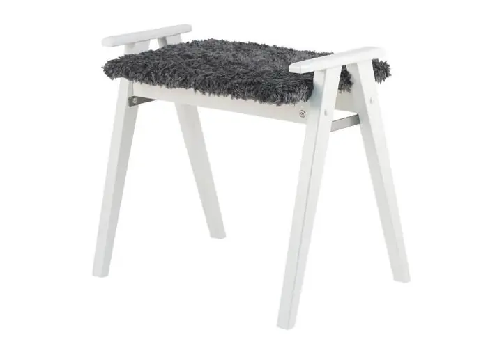 Alme Fårskinnslook Mörkgrå Vitlackad Björk - Oscarssons Möbel - Bonus Möbler Outlet