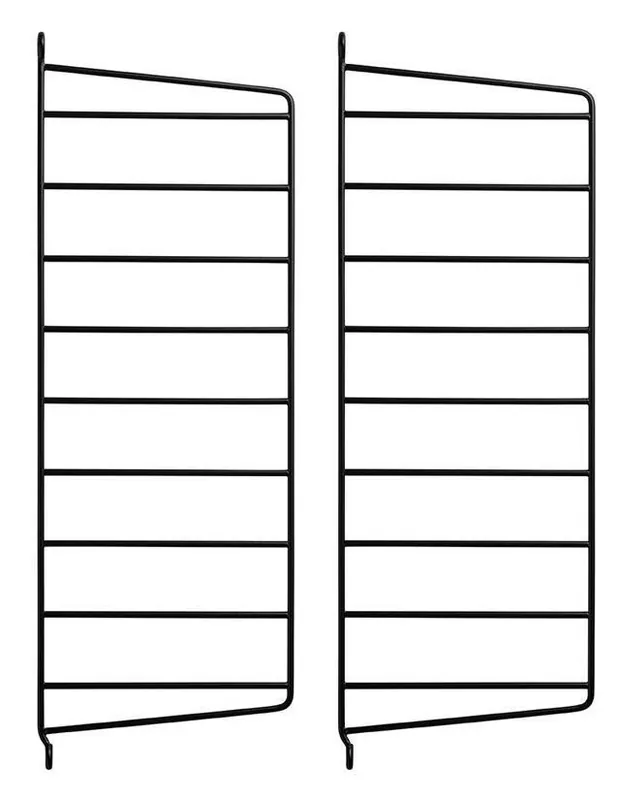 String Väggavlar 50X20 cm 2-pack Svart - String - Bonus Möbler Nedsatt pris