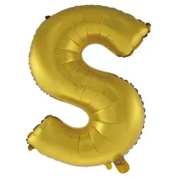 Begränsad tid Ballongbokstäver i guld ca 50 cm höga,