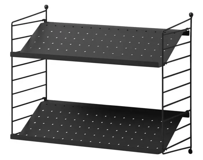 Fynd String Skohylla Paket 60 cm Svart - String - Bonus Möbler