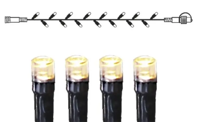 Köp nu SYSTEM DECOR EXTRA Ljusslinga 50LED 5m Varmvit/Svart