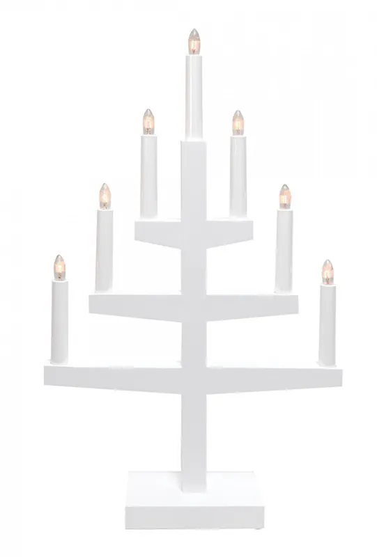 Fynd TRAPP Ljusstake 7L 54cm Vit
