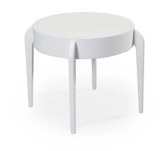 Center Ø55 cm Vitlack - Bordbirger - Bonus Möbler Nyhet