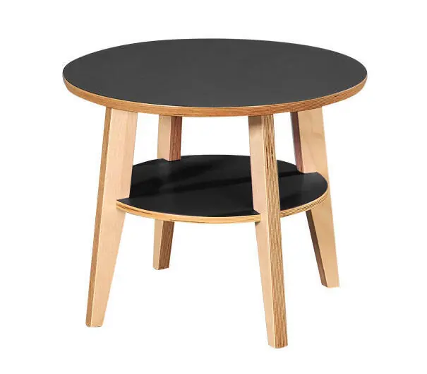 Eagle Laminat Ø60 cm Svart Laminat - Bordbirger - Bonus Möbler Kundfavorit