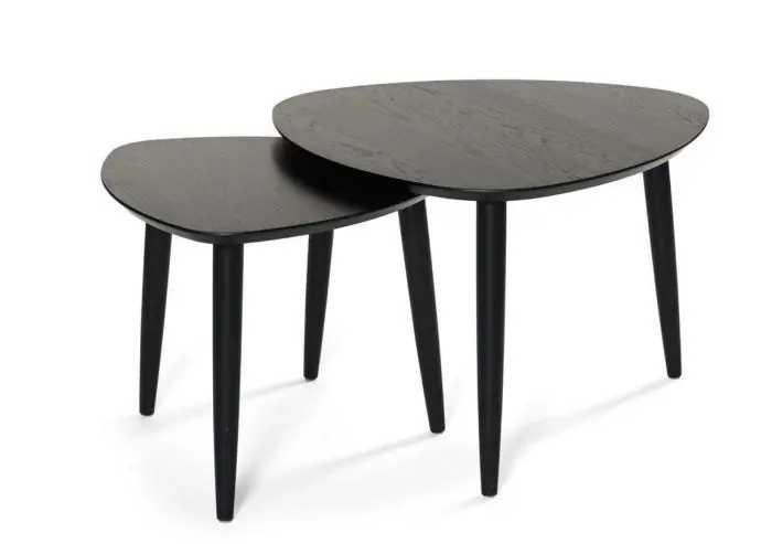 Team 55X55 cm Lilla Svartbetsad Ek - Bordbirger - Bonus Möbler Rabatter