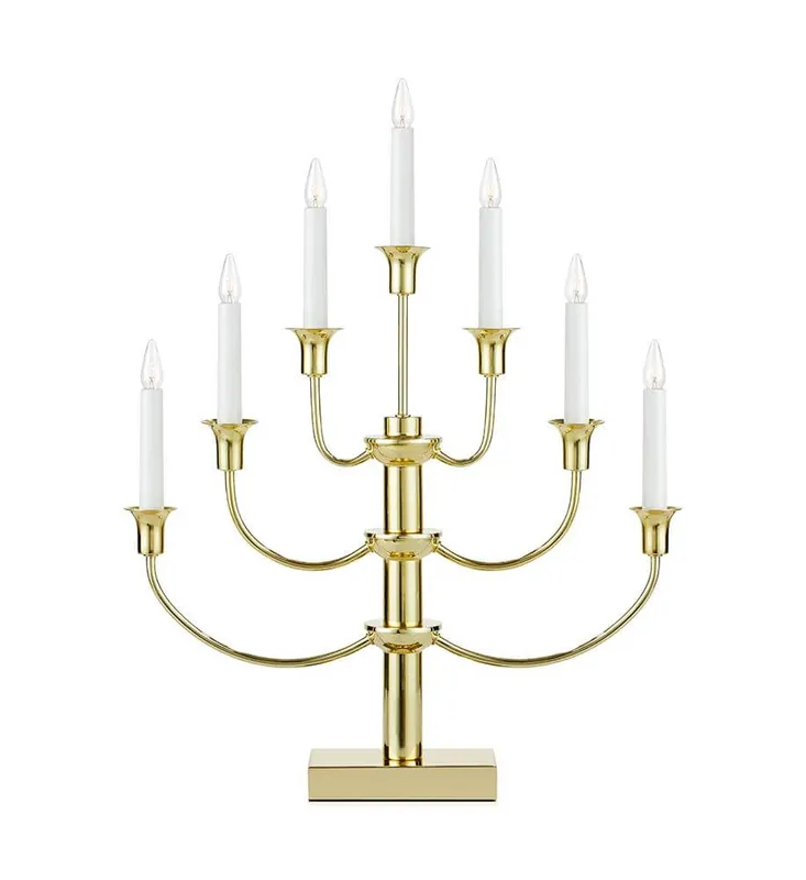 Sista chansen GYLLING Ljusstake 7L 52cm Guld