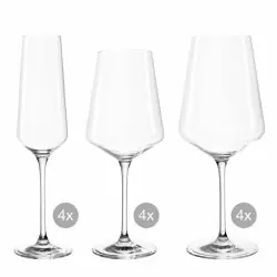 Kampanj PUCCINI Vinglas Set | 12-pack |Vinglas och Champagneglas