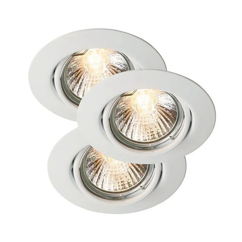 Kundfavorit Triton 3-pack Inbyggnadsspot Vit