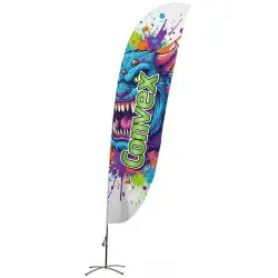 Beachflagga Konvex Bästa pris
