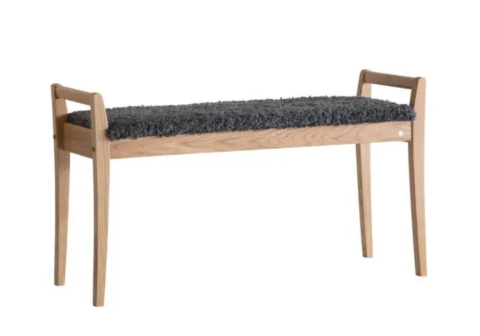 Meja Fårskinnslook Mörkgrå Lackad Ek - Oscarssons Möbel - Bonus Möbler Premium