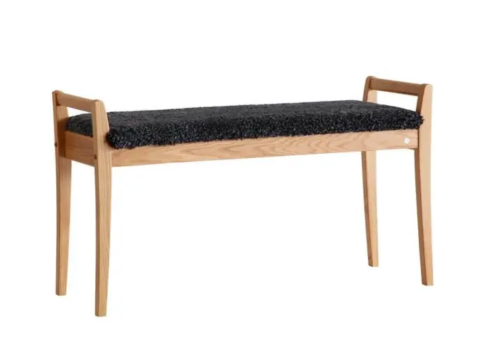 Meja Fårskinn Mörkgrå Oljad Ek - Oscarssons Möbel - Bonus Möbler Outlet