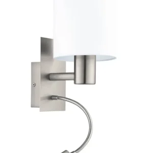 Begränsad tid PASTERI Vägglampa Borstad Stål/Vit