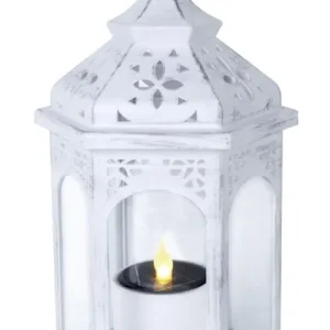 AMBRA Solcells-Lykta 36cm Vit Premium