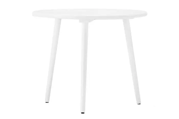 Billigare Miss Tailor Runt Ø90 cm Björk, Vit 21 - Stolab - Bonus Möbler
