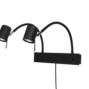 ALPHA Väggspot 2a Svart 35cm Kundfavorit