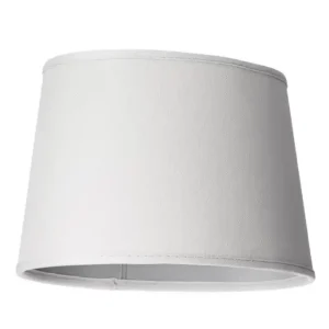 Begränsad tid LAMPSKÄRM Linne Ringfäste Oval Vit 25cm