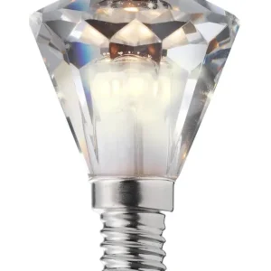 Bästa pris E14 Diamant Kristall Varmvit Dimbar 3,3W