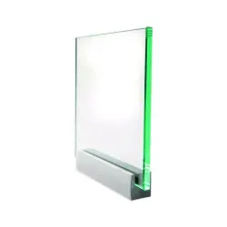 150x150mm 8mm Glasskylt med 1st profil Populär