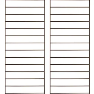 Begränsat antal String Väggavlar 75X30 cm 2-pack Brun - String - Bonus Möbler