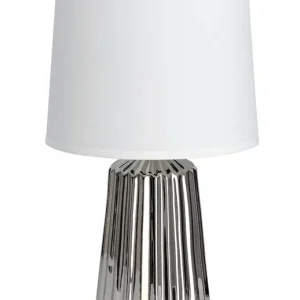 ASTEROID Bordslampa 1L 42cm Krom/Vit risnedsättning
