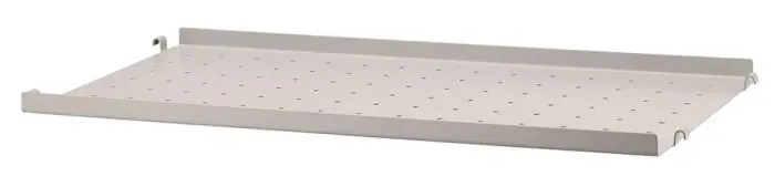 String Metallhyllplan Låg Kant 58X30 cm Beige - String - Bonus Möbler Rea