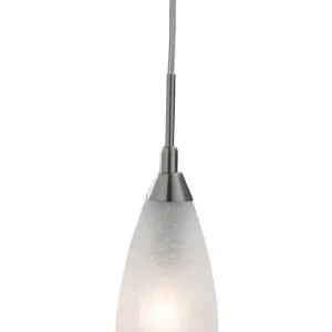BEDFORD Fönsterlampa 1L 8,5cm Stål/Frostad Rea
