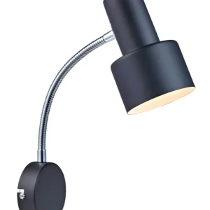 Beställ nu GLOMMEN Vägglampa 1L 10cm Svart