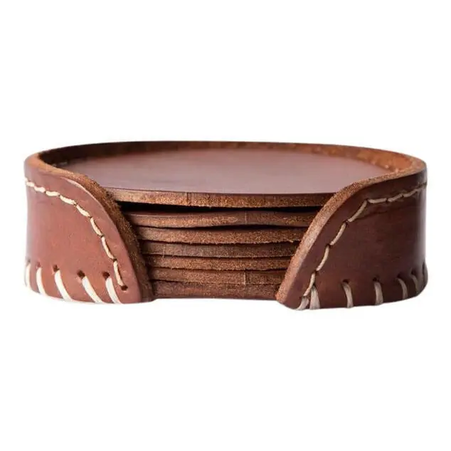 Billigare Leather Coasters Pampa Oak - Cuero Design - Bonus Möbler