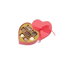 Hattask Hjärta med Lyx Chokladpraliner, 14st Endast denna vecka