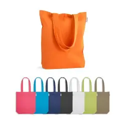 Trygg betalning MERIDA. Väska (220 g/ m²) i bomull (50%), återvunnen bomull (30%) och polyester (20% rPET)