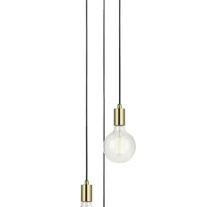 Begränsat antal SKY Rund Taklampa 3L 25cm Mässing