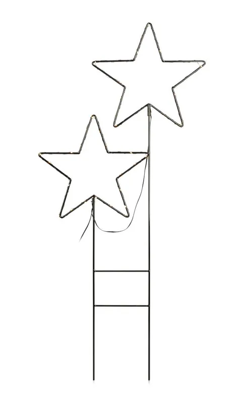 MYSTIC Utomhus-Stjärna Dubbel 100cm Svart IP44 Expressleverans
