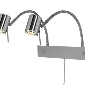 ALPHAVILLE Väggspot 2L 35cm Krom Snabb leverans