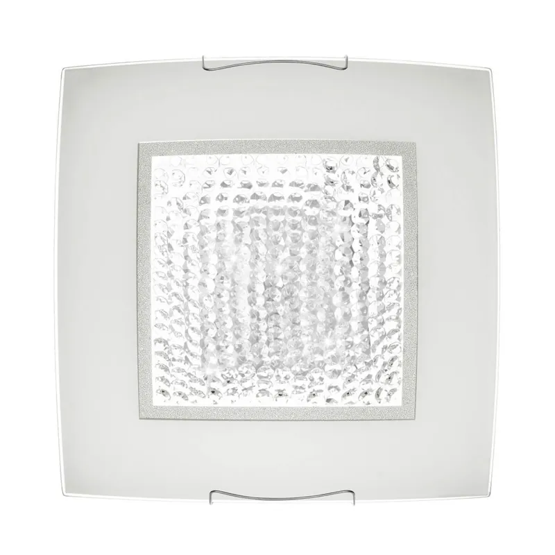 Köp nu CLUSTER LED-Plafond Fyrkantig 38cm Frostad/Kristall