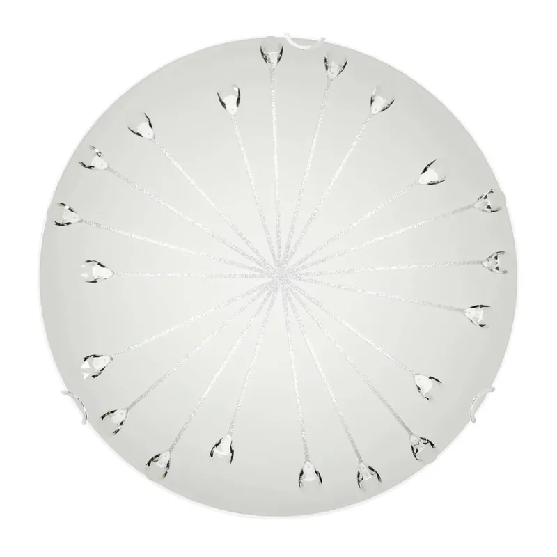 KOMET LED-Plafond 48cm Frostad/Kristall Premium