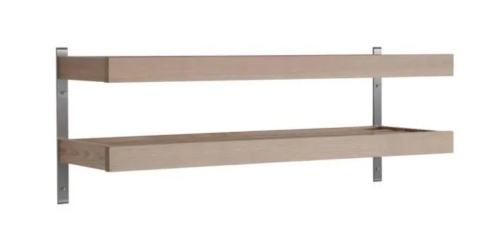 Rabatt Nadja Vägg 80 cm 2 Plan Vitoljad Ek - Oscarssons Möbel - Bonus Möbler