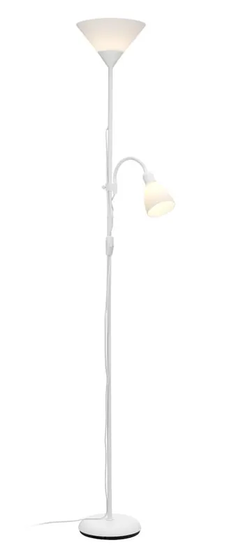 STEFAN Golvlampa 179cm Vit/Frostad Utförsäljning