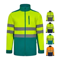Rabatter VL HESTIA LARGE. Tvåfärgad softshelljacka (280g/m²), med fleecefoder och TPU-membran, i polyester (9