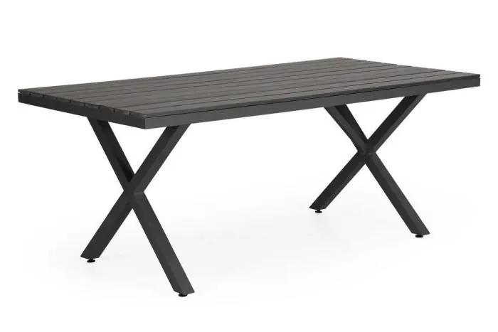 Leone Mattsvart / Grå 200X100 cm - Brafab - Bonus Möbler Fynd