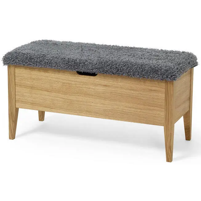 Bästa pris Klinte 90 cm Oljad Ek Grå Fårskinnslook - Torkelson - Bonus Möbler