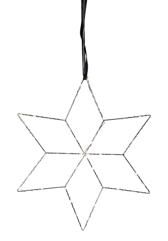 LOLLY Stjärna 45cm 54LED Silver Nyhet