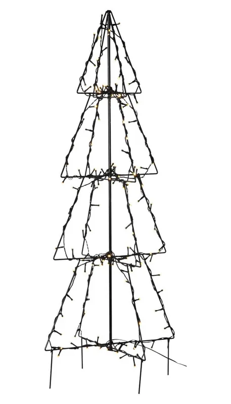 FOLDY GRAN Utedekoration 90cm 140LED Svart IP44 Begränsat erbjudande
