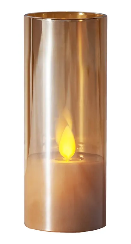 Nedsatt pris M-TWINKLE LED-Blockljus 12,5cm Amber