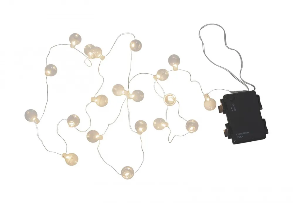 GLOBE LIGHT Ljusslinga 160cm 20LED Transparent IP44 Begränsat erbjudande
